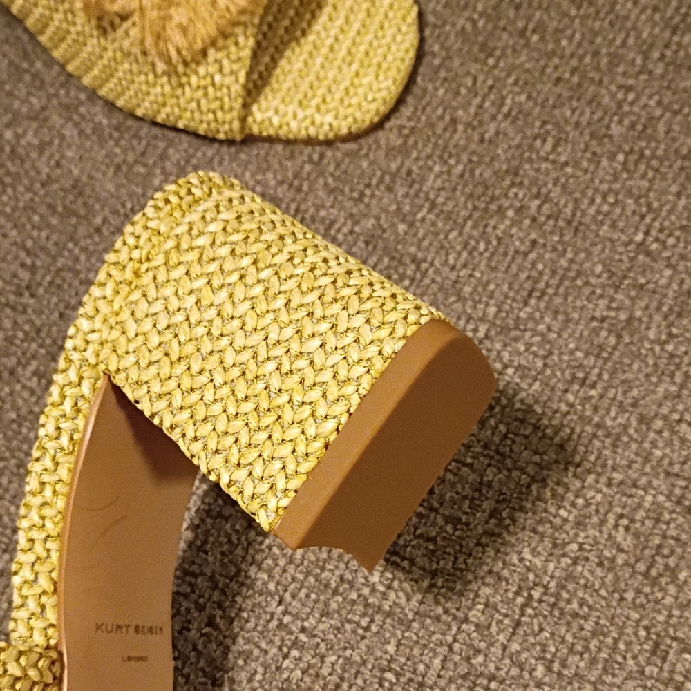 Kurt Geiger Yellow and Blue Embellished Mules - Picture 5 of 5